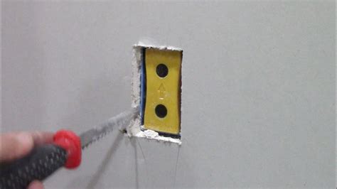 cutting out existing electric box|cut out symbol in electrical.